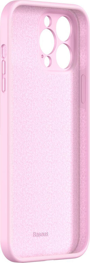 Baseus Liquid Silica Gel Case for iPhone 13 Pro Max 6.7", Shockproof Anti-Slip Protective Cover with Raised Edges, Matte Anti-Fingerprint Finish