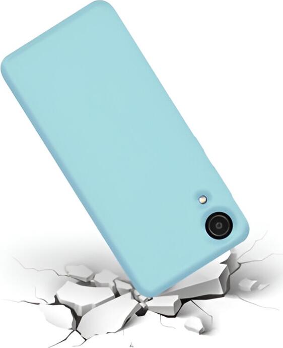 Helmet Liquid Silicone Protective Case for Samsung Galaxy A03 Core 6.5", Shockproof Dust and Scratch Resistant Cover with Impact Distribution Grid