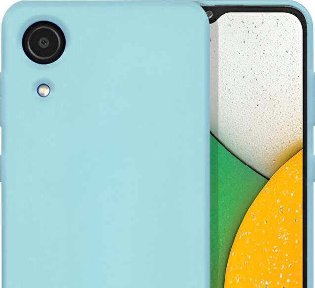 Helmet Liquid Silicone Protective Case for Samsung Galaxy A03 Core 6.5", Shockproof Dust and Scratch Resistant Cover with Impact Distribution Grid