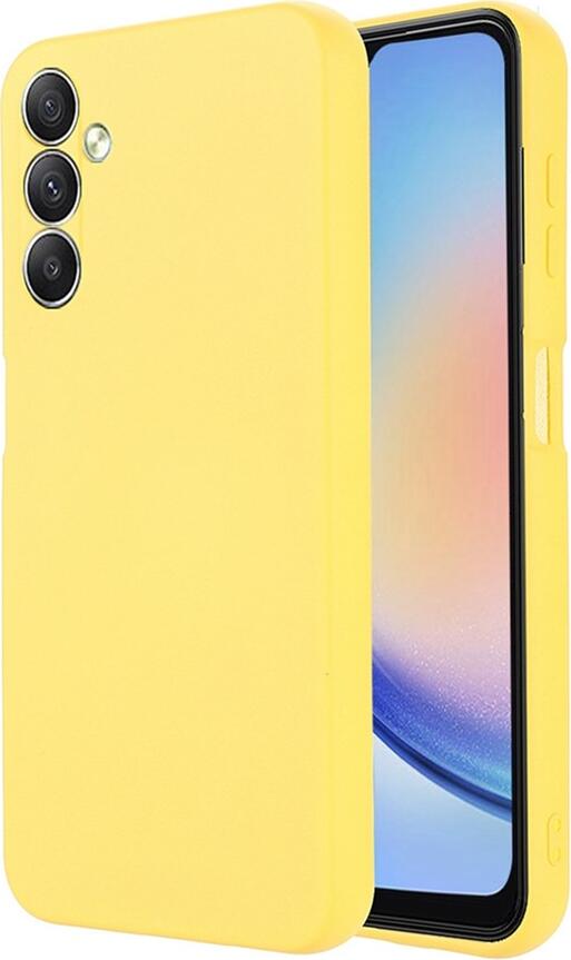 WOO Case Liquid Silicone Samsung A25 5G, Yellow
