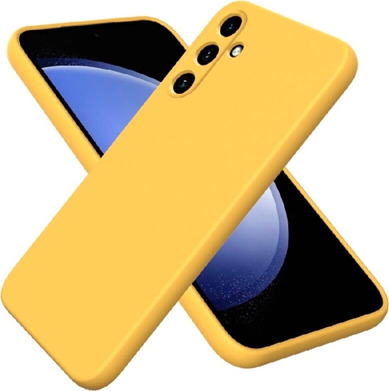 WOO Case Liquid Silicone Samsung A15 4G, Yellow