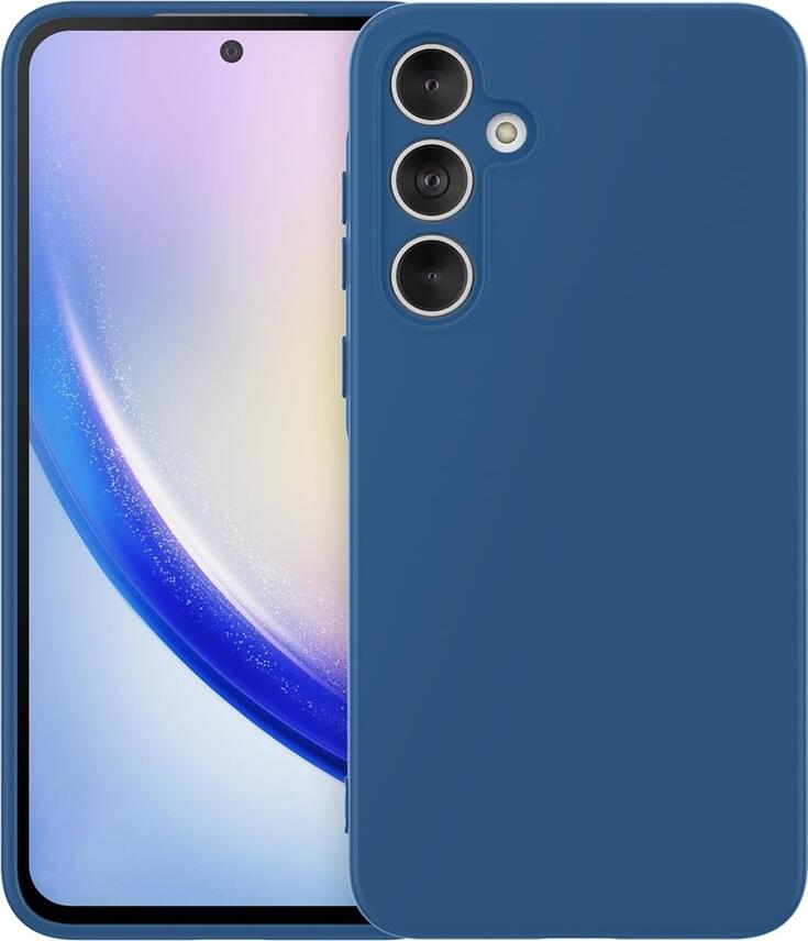WOO Case Liquid Silicone Samsung A35 5G, Blue