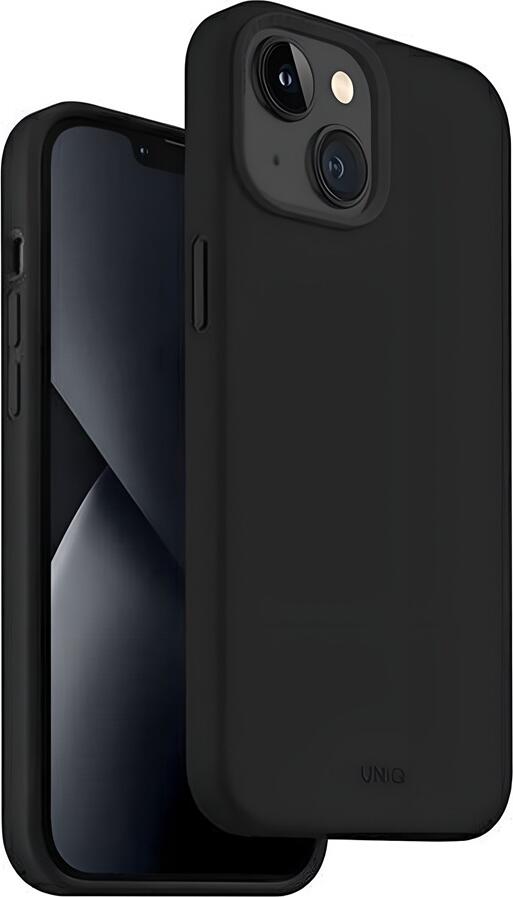 Uniq Case Liquid Silicone Lino Midnight for iPhone 14, Black