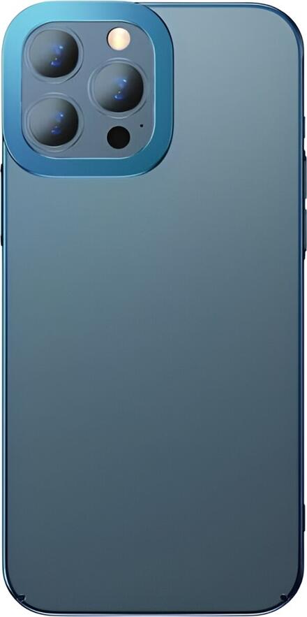 Husa Baseus Glitter pentru iPhone 13 Pro, Protectie Transparenta Albastra cu Margini Intarite Electroplate si Suport Inel Integrat