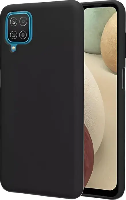 Husa Helmet Case pentru Samsung Galaxy M12 4G, Negru Transparenta din TPU Flexibil, Protectie Shockproof si Anti-Zgarituri, Design Minimalist cu Margini Ridicate