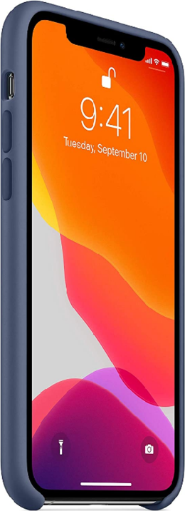 Синий чехол из жидкого силикона для Apple iPhone 11 Pro, противоударный тонкий кейс с подкладкой из микрофибры и защитой камеры