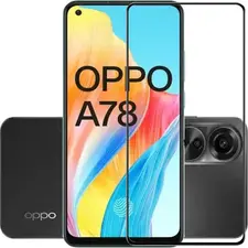 Helmet Diamond Glass 5D Oppo A78 4G/8T, Black