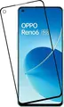Helmet Diamond Glass 4D Tempered Glass Screen Protector for Oppo Reno 6 5G, Full Coverage Curved Edges, Scratch and Shock Resistant, High Transparency
