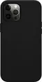 Liquid Silicone Case for iPhone 12 Pro Max 6.7", Shockproof Protective Cover with Grid Pattern Texture, Raised Edges and Matte Finish