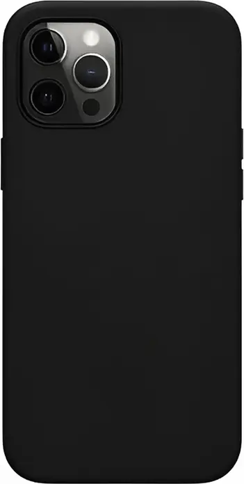 Liquid Silicone Case for iPhone 12 Pro Max 6.7", Shockproof Protective Cover with Grid Pattern Texture, Raised Edges and Matte Finish