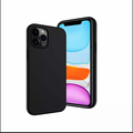 Liquid Silicone Case for iPhone 12 Pro Max 6.7", Shockproof Protective Cover with Grid Pattern Texture, Raised Edges and Matte Finish