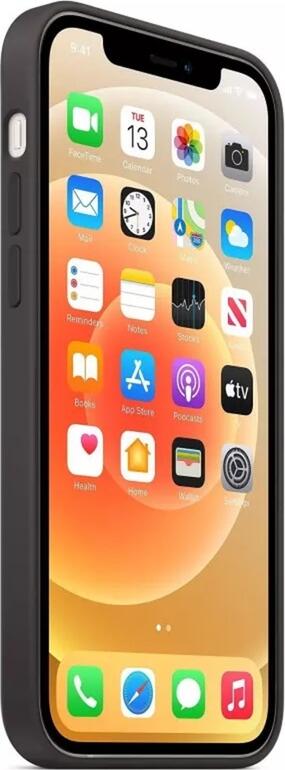 Black Helmet Case Liquid Silicone Protective Cover for iPhone 12 Mini (5.4"), MagSafe Compatible Shockproof Case with Microfiber Lining and Grip Texture
