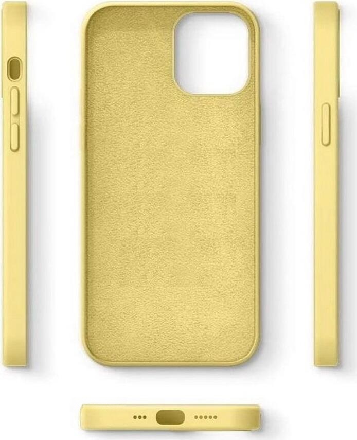 Liquid Silicone Case for iPhone 12 Pro 6.1", Shockproof Protective Cover with Grid Texture, Matte Finish and Raised Edges, Dust Resistant