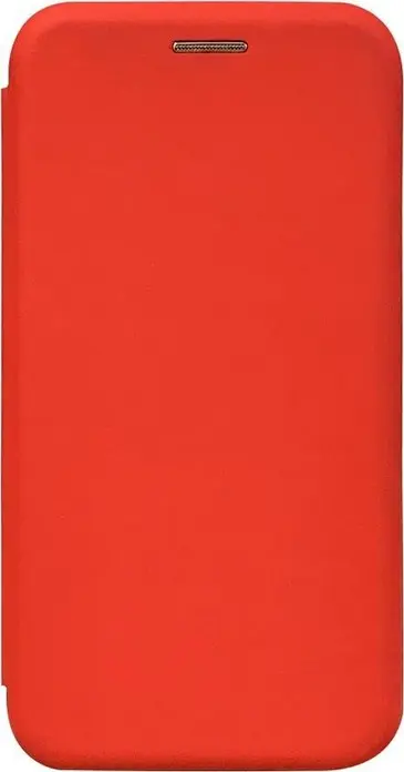 Helmet Shell Flip V2 Leather Wallet Case for Xiaomi Redmi 8, Red, Book Cover with Card Slots, Foldable Stand and Dust Resistance