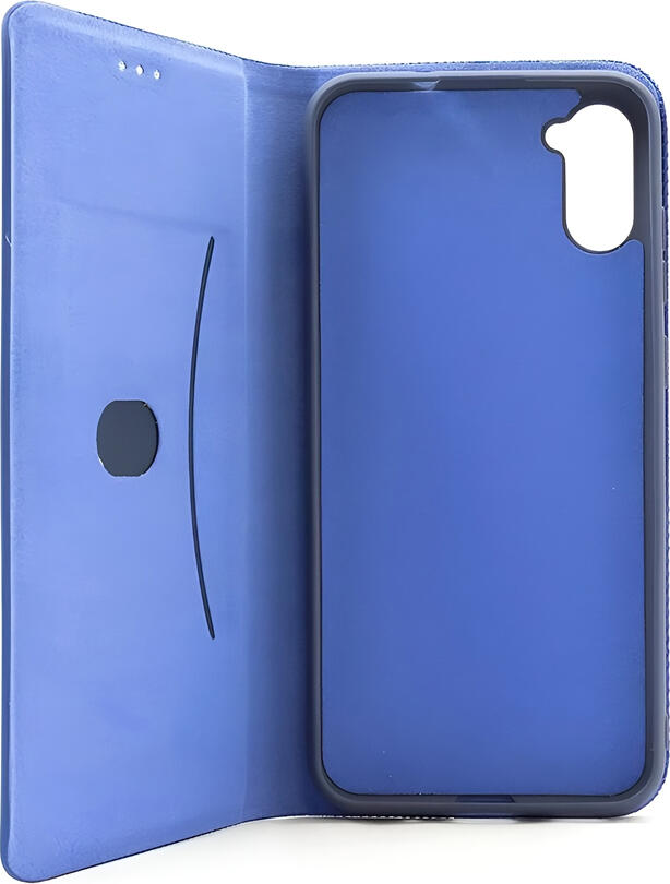 WOO Shell Flip Nylon Case for Xiaomi Redmi Note 13 Pro 4G, Blue, Durable Shockproof Book Cover with Card Slot, Dust and Scratch Resistant, 6.67 inch