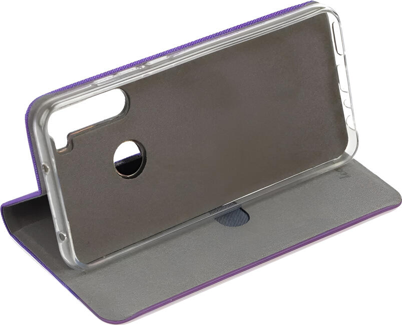 WOO Shell Flip Nylon Case for Xiaomi Redmi Note 13 Pro 4G, Purple, Durable Shockproof Book Cover with Card Slot, Dust and Scratch Resistant, 6.67 inch