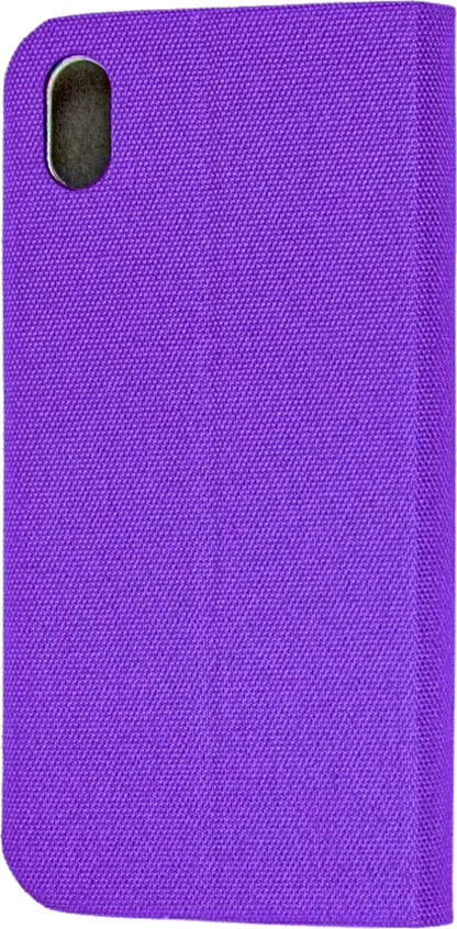 WOO Shell Flip Nylon Case for Xiaomi Redmi Note 13 Pro 4G, Purple, Durable Shockproof Book Cover with Card Slot, Dust and Scratch Resistant, 6.67 inch