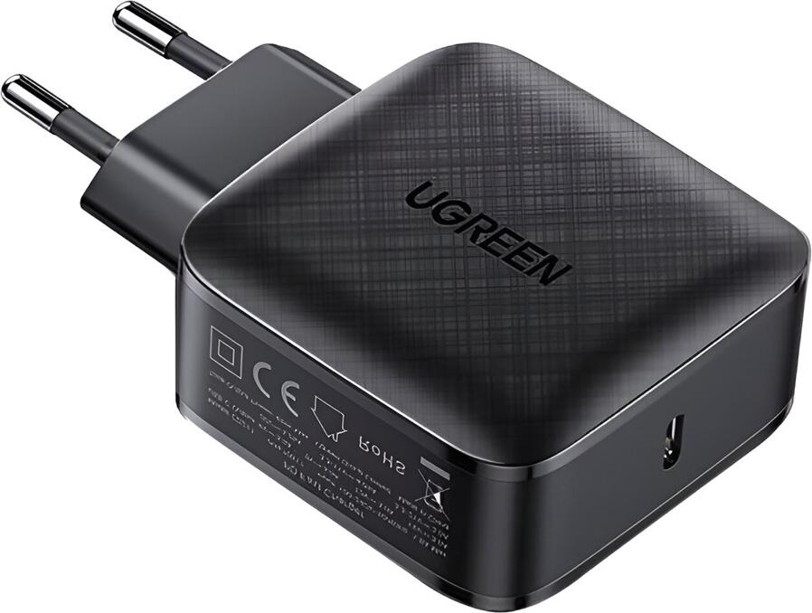 Incarcator Rapid UGREEN GaN 65W USB-C, Adaptor Priza PD 3.2 PPS QC 4+, Incarcare Rapida pentru Laptopuri, MacBook Air, Tablete si Smartphone-uri, Priza EU
