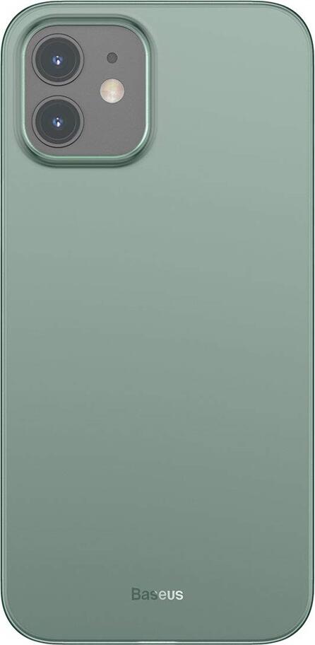 Baseus TPU Wing Case for iPhone 12, Green, Shock-Absorbent Flexible Thermoplastic Polyurethane Protective Cover, Slim Fit Anti-Scratch and Drop Protection