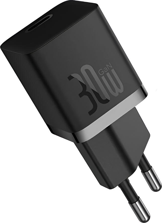 Baseus GaN5 Mini 30W USB-C Wall Charger CCGAN30UK, PD 3.0 QC 4.0 PPS FCP Fast Charging, BTC Temperature Control, Compact Gallium Nitride Adapter