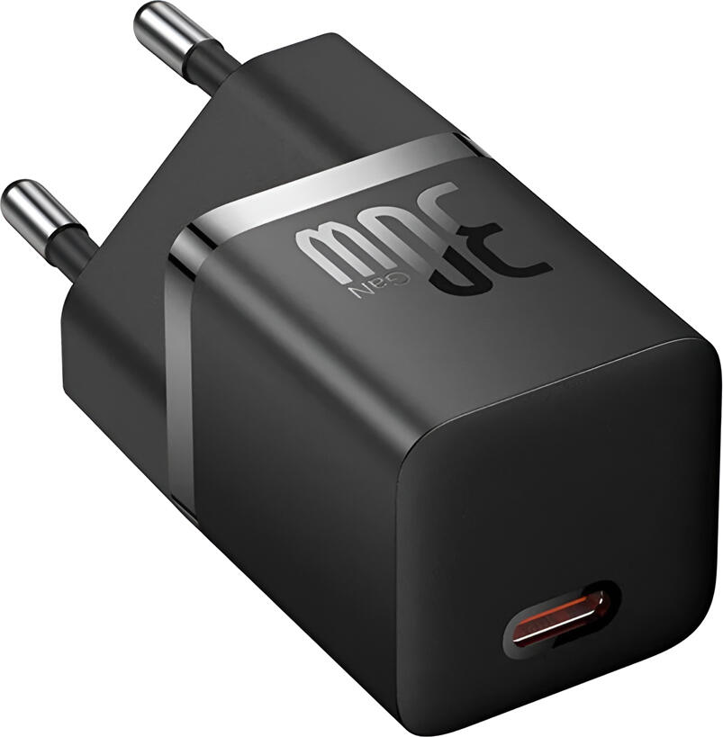 Baseus GaN5 Mini 30W USB-C Wall Charger CCGAN30UK, PD 3.0 QC 4.0 PPS FCP Fast Charging, BTC Temperature Control, Compact Gallium Nitride Adapter