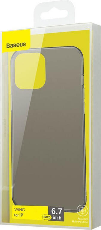 Baseus Wing TPU Case for iPhone 12 Pro Max (2020), Shockproof and Dust-Resistant Protective Cover, Anti-Slip Grip Design, WIAPIPH67N-01