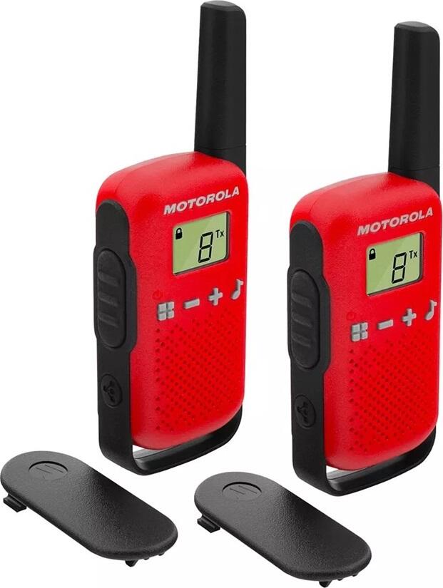Motorola Walkie-Talkie TalkAbout T42, Twin, 16 Channels, 4km, Red