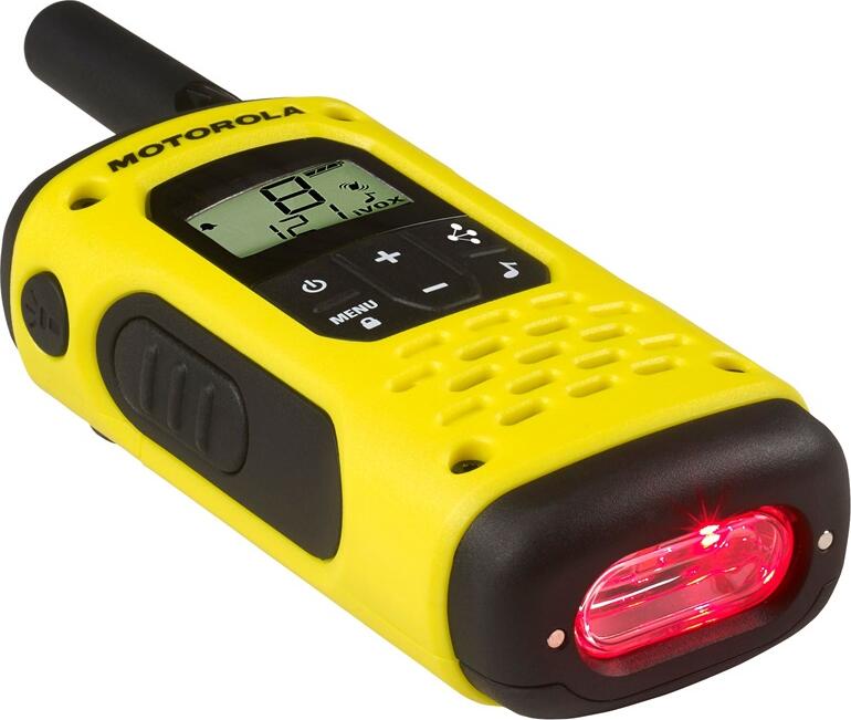 Walkie Talkie Motorola TalkAbout T92 H2O Impermeabil IP67, Design Plutitor, Raza pana la 10km, PMR446, 16 Canale, Incarcare USB-C, Lanterna LED, VOX