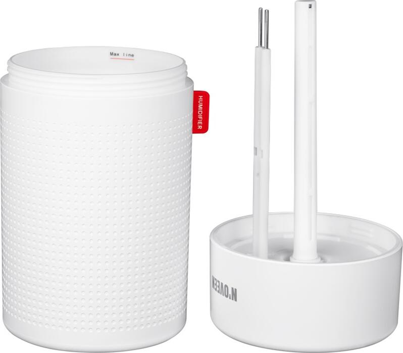 Noveen MUH360 Portable Ultrasonic Air Humidifier with Ionizer, 750ml Capacity, 2000mAh Battery, USB-C Charging, Automatic Shut-off, White