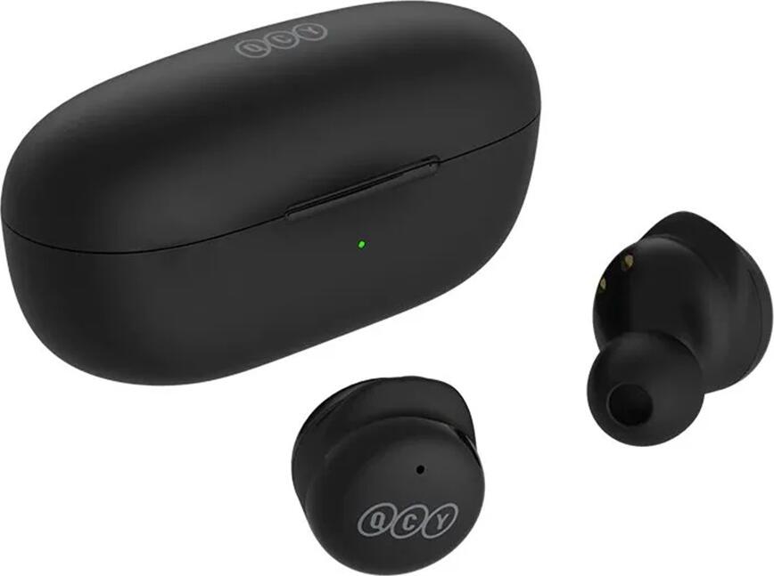 Casca TWS QCY T17 In-Ear, Bluetooth v5.3, Apeluri cu Anulare Zgomot ENC, Rezistenta la Apa IPX4, Autonomie Totala 26h, Negru