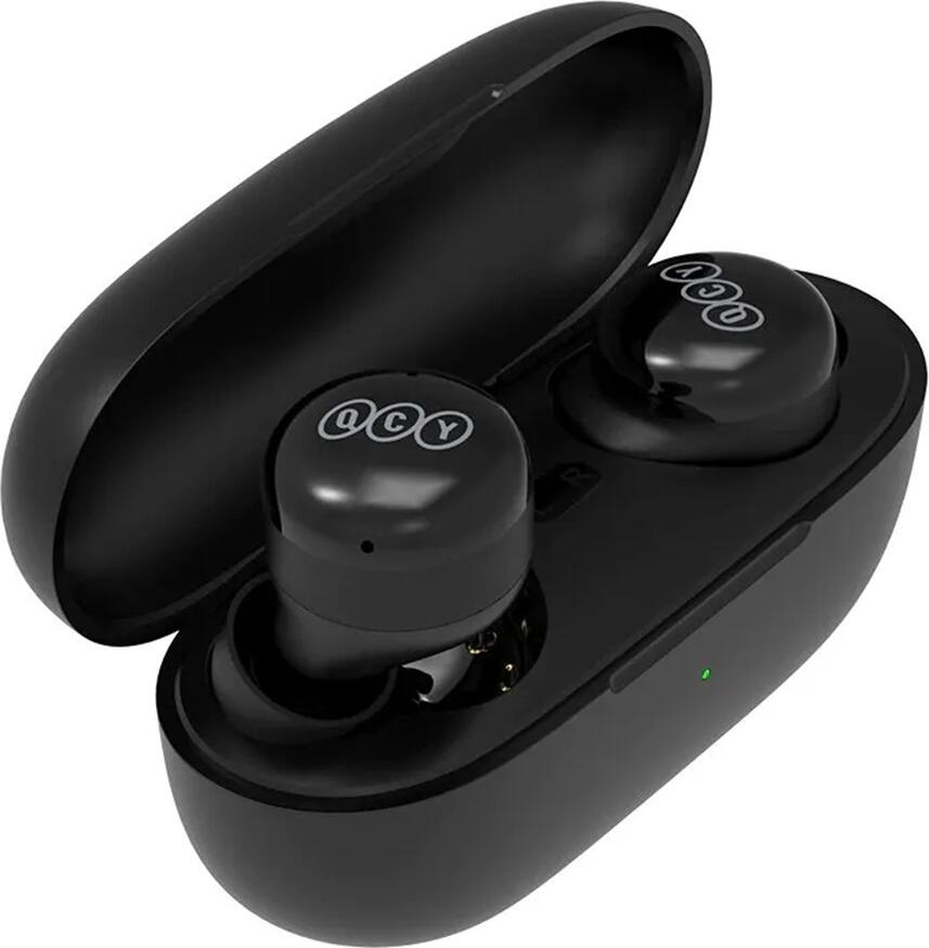 Casca TWS QCY T17 In-Ear, Bluetooth v5.3, Apeluri cu Anulare Zgomot ENC, Rezistenta la Apa IPX4, Autonomie Totala 26h, Negru