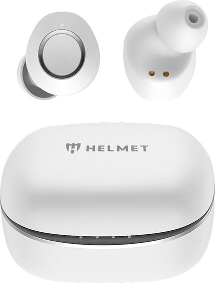 Casca Wireless Helmet TWS Pods 3, Stereo True Wireless, Bluetooth 5.0, Rezistenta la apa IPX4, Driver 10mm, Control Tactil, Incarcare USB-C, Alb