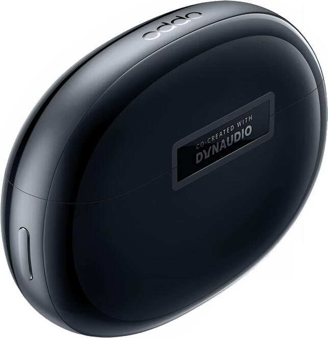 Oppo Enco X ETI51 True Wireless Earbuds - Black, with Dynaudio Co-creation, 11mm + 6mm Dual Drivers, ANC, Bluetooth 5.2, IP54, Qi Wireless Charging