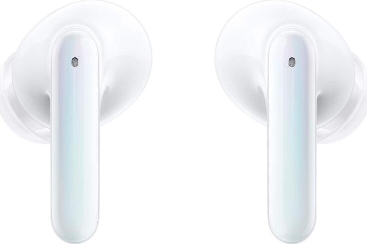 Oppo Enco X ETI51 True Wireless Earbuds - White, with Dynaudio Co-creation, 11mm + 6mm Dual Drivers, ANC, Bluetooth 5.2, IP54, Qi Wireless Charging