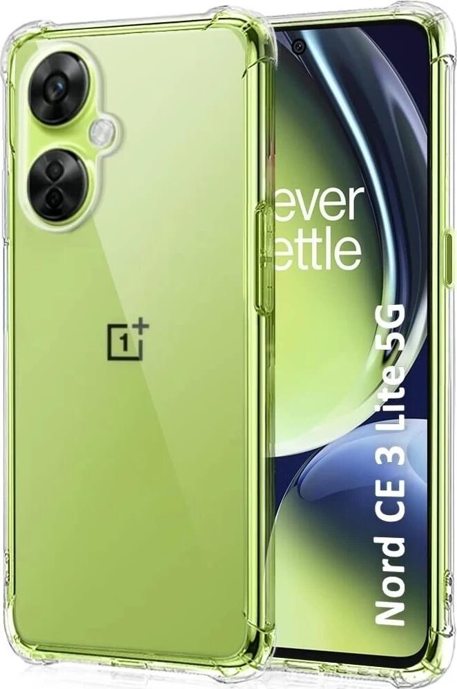 Чехол Helmet из прозрачного TPU для OnePlus Nord CE 3 Lite 5G, гибкий противоударный кейс с защитными бортиками и точными вырезами