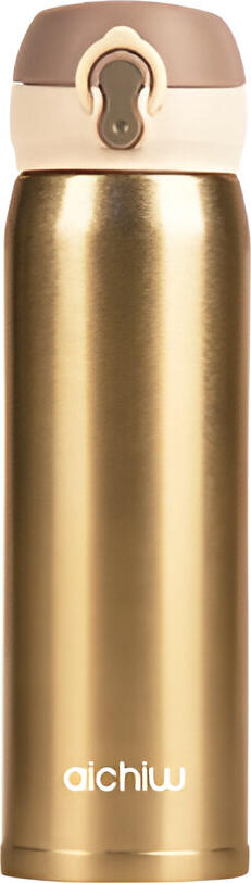 Aichiw AI-D69A Stainless Steel Vacuum Insulated Thermos Flask 450ml with LED Temperature Display Screen and Leak-Proof Lid