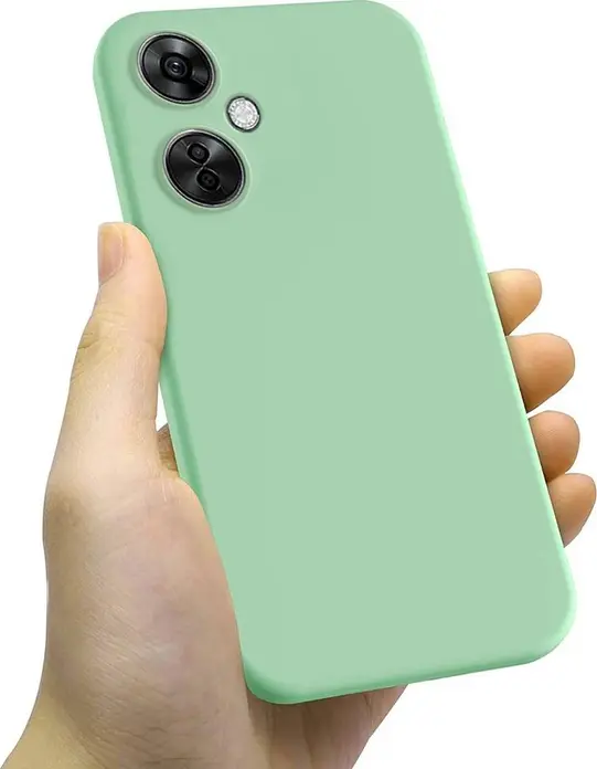 Green Liquid Silicone Case for OnePlus Nord CE 3 Lite, Shockproof and Dust Resistant Protective Cover for 6.72 inch Smartphone
