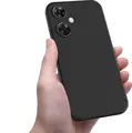 Black Liquid Silicone Case for OnePlus Nord CE 3 Lite, Shockproof and Dust Resistant Protective Cover for 6.72 inch Smartphone