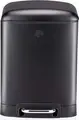 Dirt Devil DDPBIN6 Pedal Bin, 6L Capacity, Stainless Steel, Black, Soft-close Lid, Removable Inner Container, 23 x 22.5 x 32.5 cm