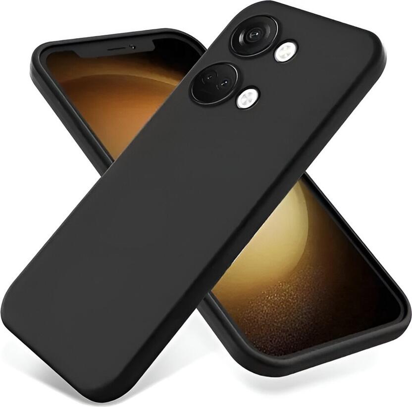 Husa Protectie Spate Helmet din Silicon Lichid pentru OnePlus Nord 3, 6.74 inch, Rezistenta la Socuri si Praf, Culoare: Negru