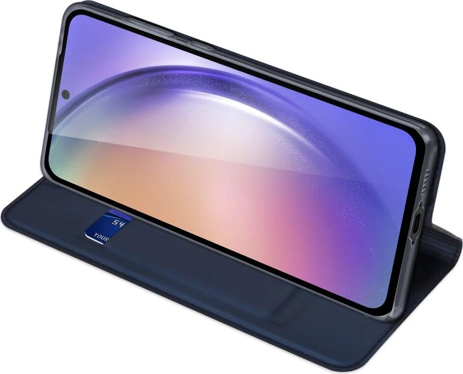 Dux Ducis SkinPro Flip Cover Case for Samsung Galaxy A55 5G, PU Leather and TPU Magnetic Wallet Case with Card Slot and Stand Function