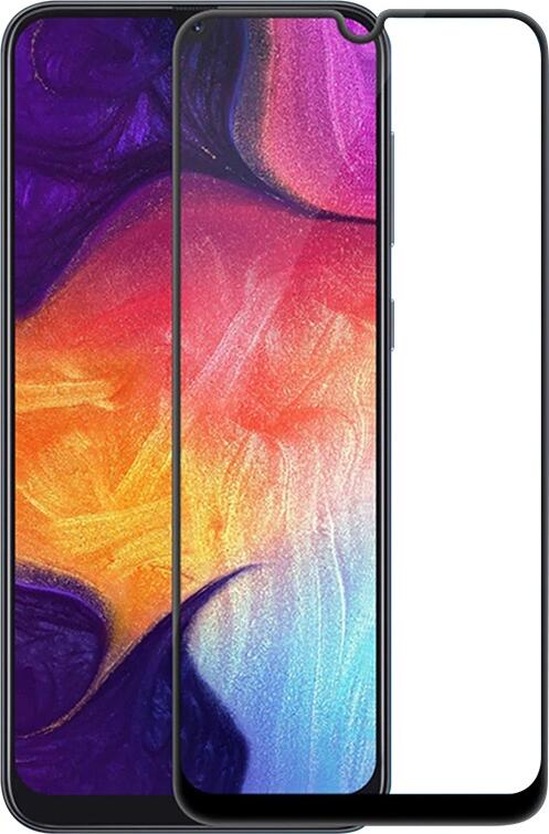 Helmet Diamond Glass 4D Tempered Glass Screen Protector for Samsung Galaxy A20, Full Glue Full Screen Coverage, Scratch and Shock Resistant