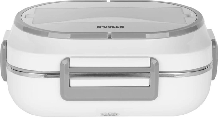 Электрический ланч-бокс N'OVEEN LB510, контейнер из нержавеющей стали INOX 1 л, питание 12В/240В, нагреватель PTC, без BPA, с термосумкой