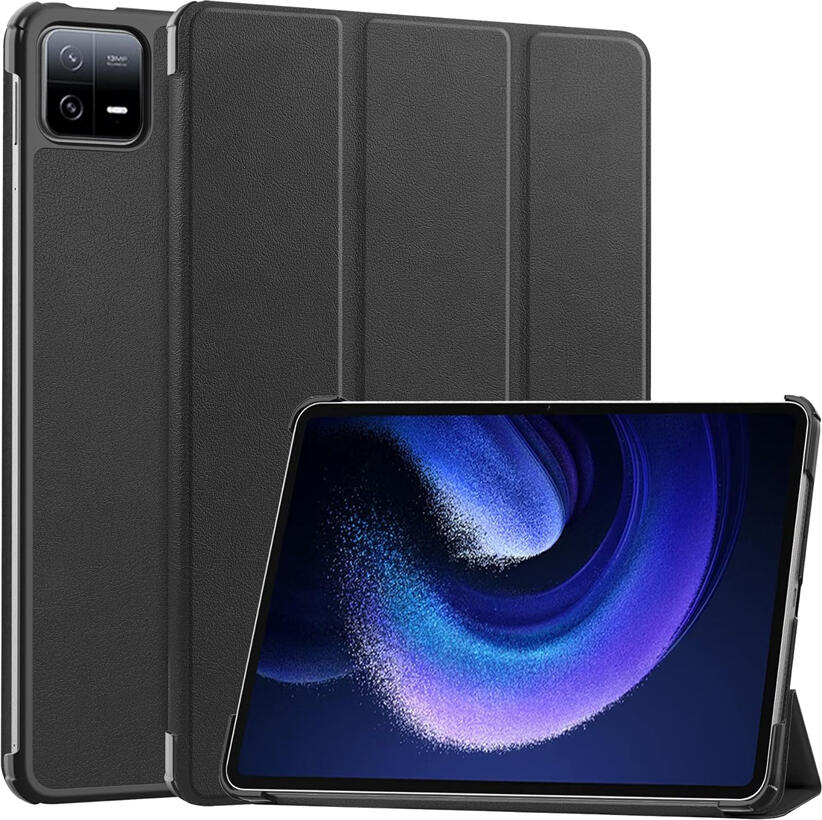 Husa Tableta DMLink Helmet pentru Xiaomi Pad 6, 11 inch din Piele Ecologica, Protectie Shockproof cu Suport Integrat si Colturi Ranforsate