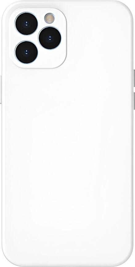 Husa Protectie Baseus din Gel de Siliciu Lichid pentru iPhone 12 Pro, Alb, Rezistenta la Socuri cu Protectie Camera, WIAPIPH61P-YT01