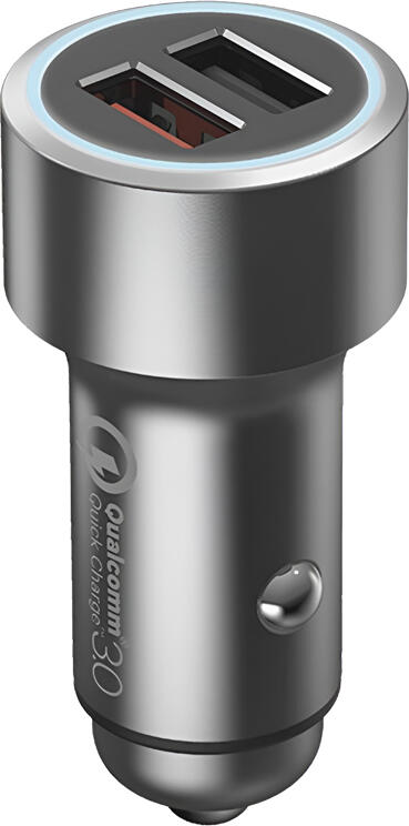 70mai Car Charger 2xUSB QC3.0 2.4A/1A, Silver