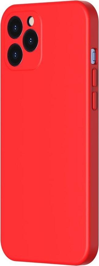 Baseus Case Liquid Silicone Gel Protective iPhone 12 Pro, Red