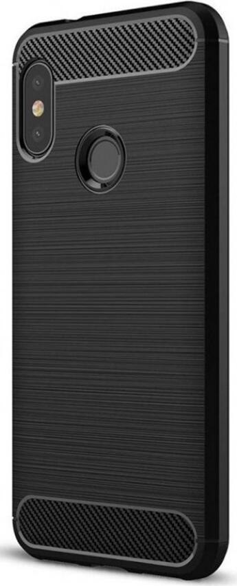 Helmet Case for Xiaomi Mi A2 Lite, 5.84 inch Silicon Cover with Carbon Texture, Shockproof and Dust Resistant Slim Protective Shell