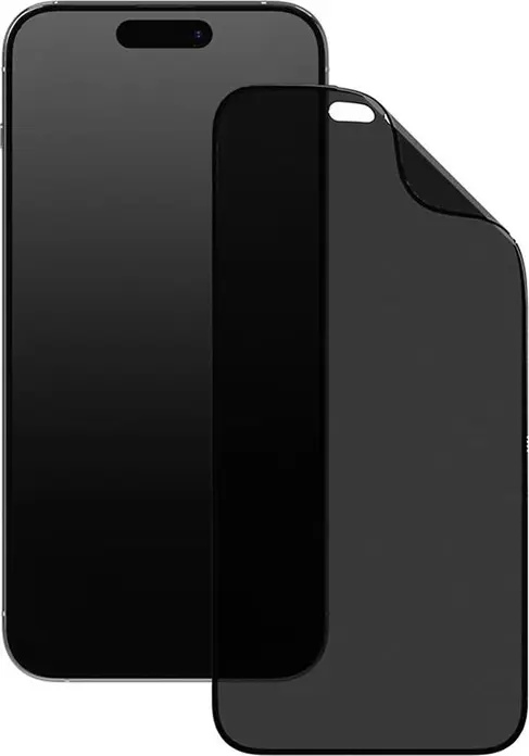Защитное стекло RhinoShield 3D Impact для iPhone 15 Pro Max, приватная пленка TPU Anti-Spy, изогнутые края, 0.42 мм, с рамкой для установки