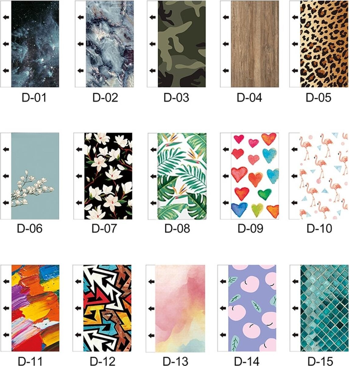 Devia Intelligent Colorful Back Film V2 Protective Skin, Korean LG PVC Material, 120 x 180 mm, Scratch Dust and Shock Resistant Back Cover